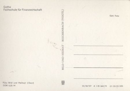 Gotha - Fachschule für Finanzwirtschaft Gotha - Fachschule für Finanzwirtschaft