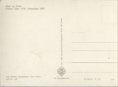 Erfurt - Dom - Hohes Chor Erfurt - Dom - Hohes Chor
