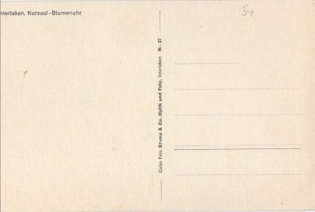 Interlaken - Schweiz - Kursaal-Blumenuhr