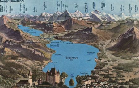 Thunersee - Schweiz - Übersicht Thunersee - Schweiz - Übersicht