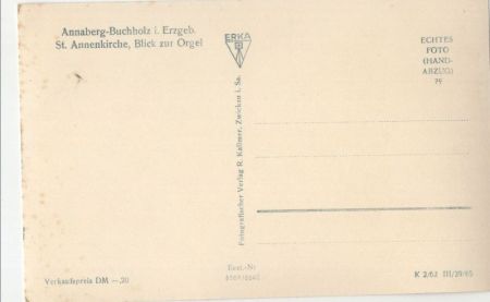 Annaberg-Buchholz - St. Annenkirche - Orgel Annaberg-Buchholz - St. Annenkirche - Orgel