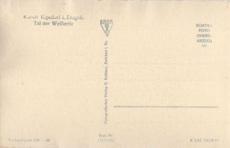 Kipsdorf (OT von Altenberg) - Tal der Weißeritz Kipsdorf (OT von Altenberg) - Tal der Weißeritz