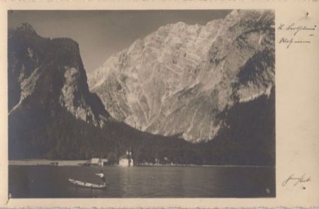 Sankt Bartolomä (OT von Schönau) - mit Watzmann Sankt Bartolomä (OT von Schönau) - mit Watzmann