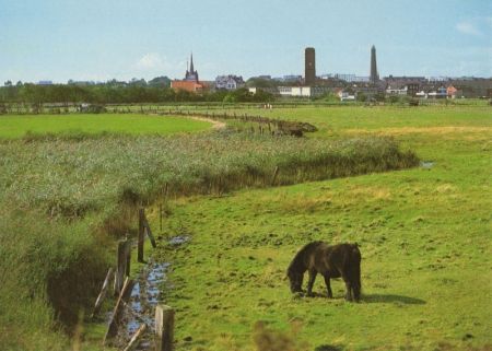 Borkum - Blick vom alten Deich Borkum - Blick vom alten Deich