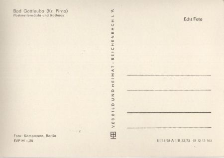 Bad Gottleuba - Postmeilensäule