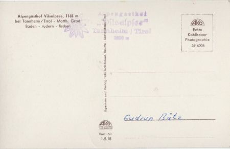 Vilsalpsee - Österreich - mit Kugelhorn