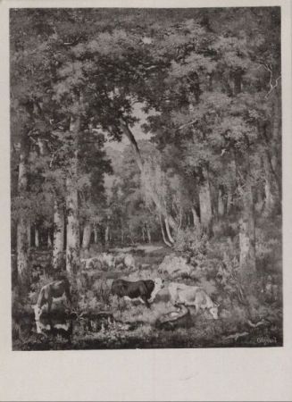 Louis Coignard Kühe im Walde von Fontainebleau Louis Coignard Kühe im Walde von Fontainebleau