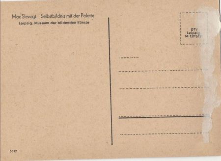 Max Slevogt Selpstbildnis mit der Palette Max Slevogt Selpstbildnis mit der Palette
