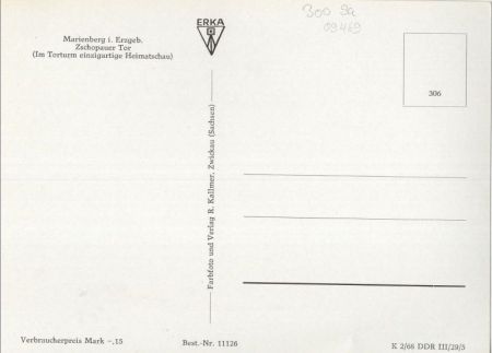 Marienberg, Erzgebirge - Zschopauer Tor Marienberg, Erzgebirge - Zschopauer Tor