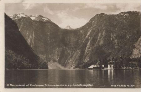 Schönau - St. Bartholomä - mit Schönfeldspitze Schönau - St. Bartholomä - mit Schönfeldspitze