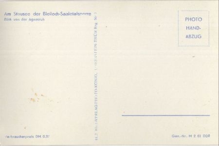 Bleilochtalsperre - von der agnesruh