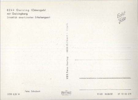 Geising (OT von Altenberg) - Winteransicht Geising (OT von Altenberg) - Winteransicht