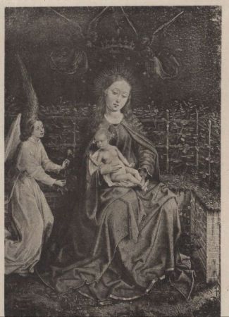 Martin Schongauer - Madonna vor der Rosenhecke Martin Schongauer - Madonna vor der Rosenhecke