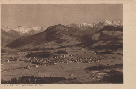 Sonthofen, Oberallgäu - von oben Sonthofen, Oberallgäu - von oben