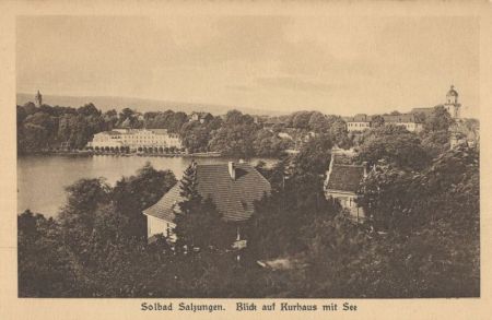 Bad Salzungen - Blick auf Kurhaus mit See Bad Salzungen - Blick auf Kurhaus mit See
