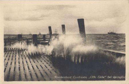 Cuxhaven - Alte Liebe bei Springflut Cuxhaven - Alte Liebe bei Springflut