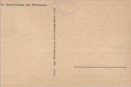 Sankt Bartolomä (OT von Schönau) - mit Watzmann Sankt Bartolomä (OT von Schönau) - mit Watzmann