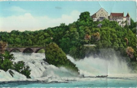 Schaffhausen - Schweiz - Rheinfall mit Schloss Laufen Schaffhausen - Schweiz - Rheinfall mit Schloss Laufen