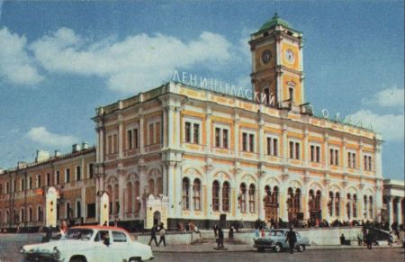 Moskau - Russland - Leningrad Railway Station Moskau - Russland - Leningrad Railway Station