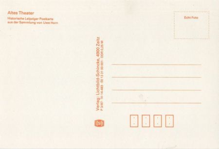 Leipzig - Altes Theater (Reprint) Leipzig - Altes Theater (Reprint)