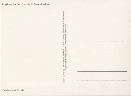 Garmisch-Partenkirchen - Postkutsche