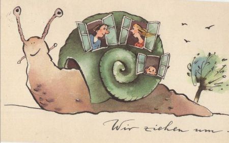 Schneckenhaus bewohnt Schneckenhaus bewohnt