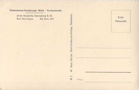 Horn-Bad Meinberg, Exeernsteine - Vorderseite Horn-Bad Meinberg, Exeernsteine - Vorderseite