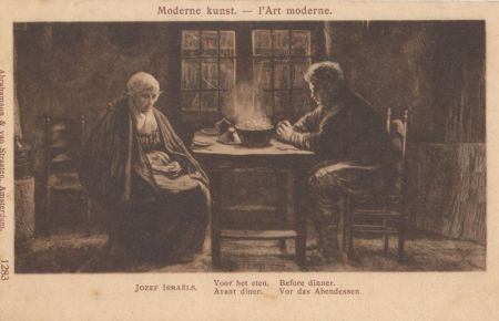 Jozef Israels - Vor dem Abendssen Jozef Israels - Vor dem Abendssen