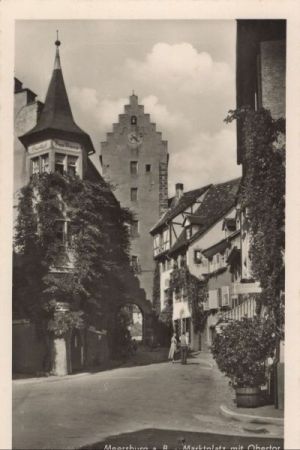 Meersburg - Marktplatz mit Obertor Meersburg - Marktplatz mit Obertor