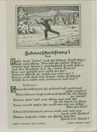 Liedkarte - Schneeschuhfranzl Liedkarte - Schneeschuhfranzl
