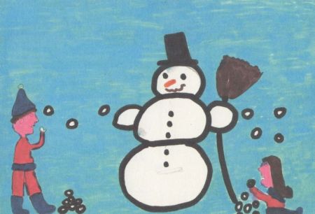 Schneemann Zeichnung Schneemann Zeichnung