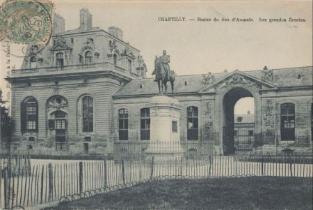 Chantilly - Frankreich - Statue du due de Aumals Chantilly - Frankreich - Statue du due de Aumals
