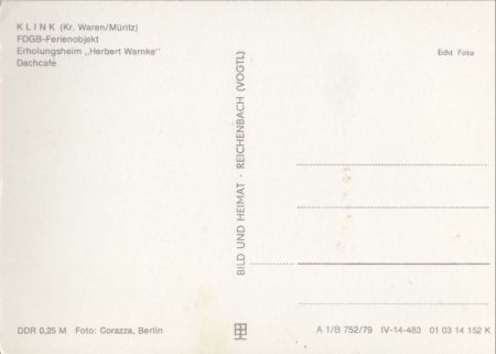 Klink - Erholungsheim Herbert Warnke Klink - Erholungsheim Herbert Warnke