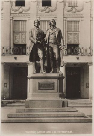 Weimar - Goethe- und Schillerdenkmal Weimar - Goethe- und Schillerdenkmal