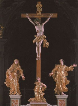 Stams - Österreich - Basilika, Kreuzigungsgruppe Stams - Österreich - Basilika, Kreuzigungsgruppe