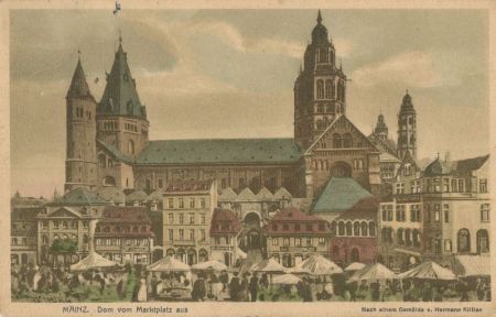 Mainz - Dom vom Marktplatz Mainz - Dom vom Marktplatz