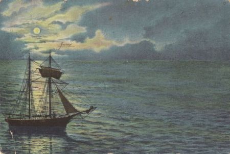 Schiff bei Dämmerung Schiff bei Dämmerung