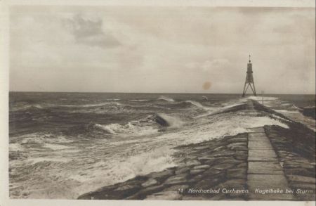 Cuxhaven - Kugelbake bei Sturm Cuxhaven - Kugelbake bei Sturm