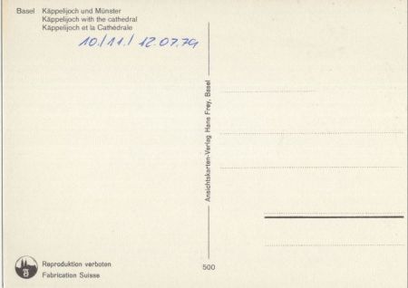 Basel - Schweiz - Käppelijoch und Münster