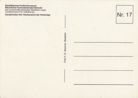 Detmold - Freilichtmuseum - Osnabrücker Hof Detmold - Freilichtmuseum - Osnabrücker Hof