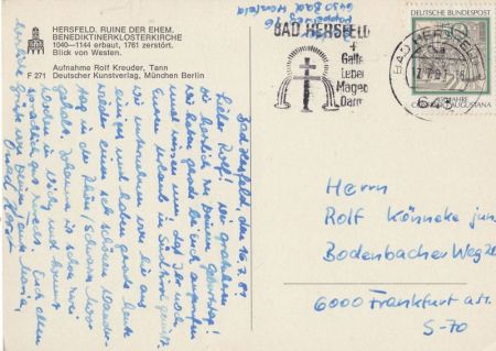 Bad Hersfeld - Benediktinerklosterkirche Bad Hersfeld - Benediktinerklosterkirche