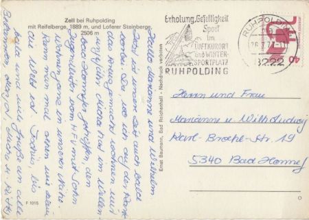 Ruhpolding-Zell - von oben