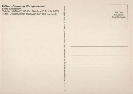 Dornstetten - Hallwangen - Camping Königskanzel Dornstetten - Hallwangen - Camping Königskanzel
