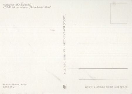 Stolpen-Heeselicht - KDT-Präsidiumsheim Stolpen-Heeselicht - KDT-Präsidiumsheim