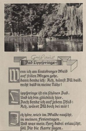 Bad Lippspringe - Gedicht Bad Lippspringe - Gedicht