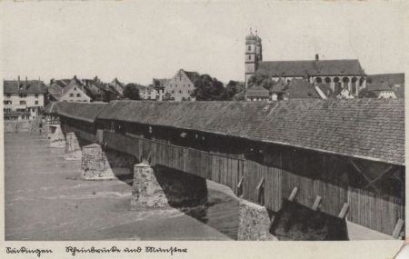 Bad Säckingen - Rheinbrücke und Münster Bad Säckingen - Rheinbrücke und Münster