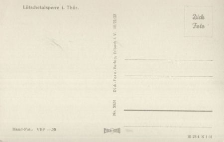 Lütschetalsperre - Ansicht Lütschetalsperre - Ansicht
