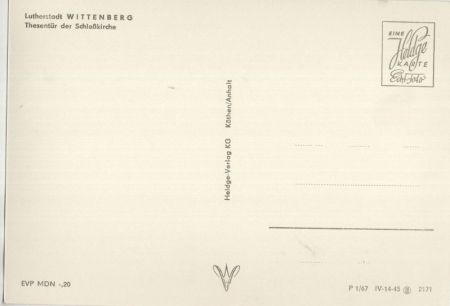 Wittenberge - Schlosskirche, Thesentür Wittenberge - Schlosskirche, Thesentür