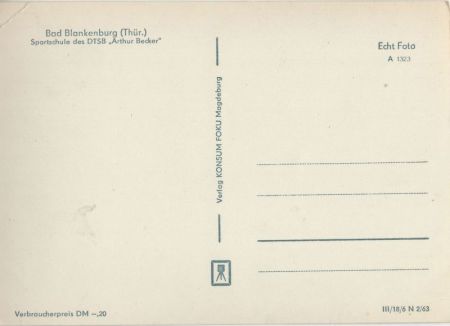 Bad Blankenburg - Sportschule Bad Blankenburg - Sportschule