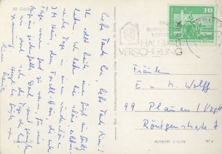Görlitz - Leninplatz mit Rathausturm und Mönch Görlitz - Leninplatz mit Rathausturm und Mönch